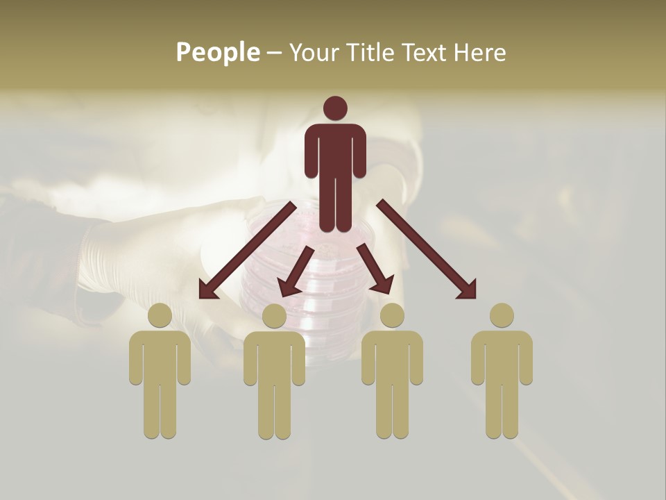 Green Human Hand Selling PowerPoint Template