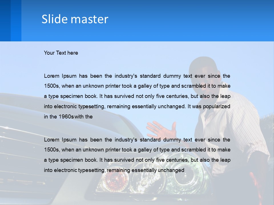 Architecture New Man PowerPoint Template