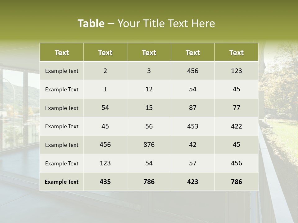 Blue Sky Man House PowerPoint Template