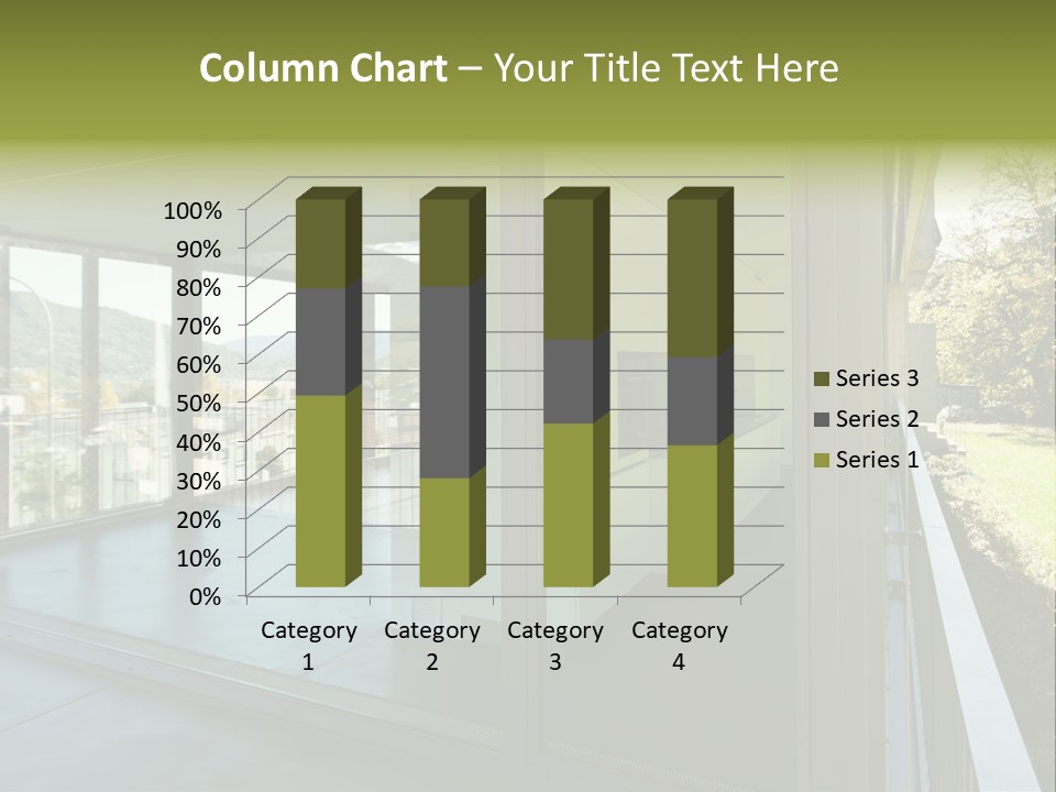 Blue Sky Man House PowerPoint Template