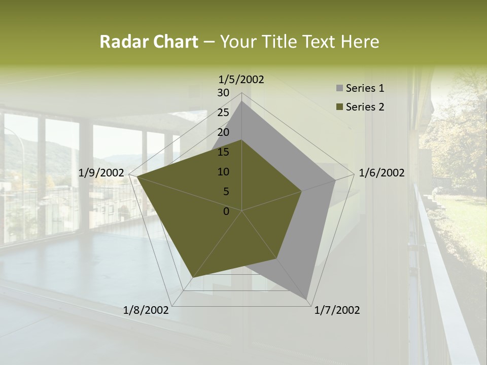 Blue Sky Man House PowerPoint Template
