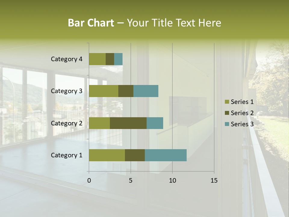 Blue Sky Man House PowerPoint Template