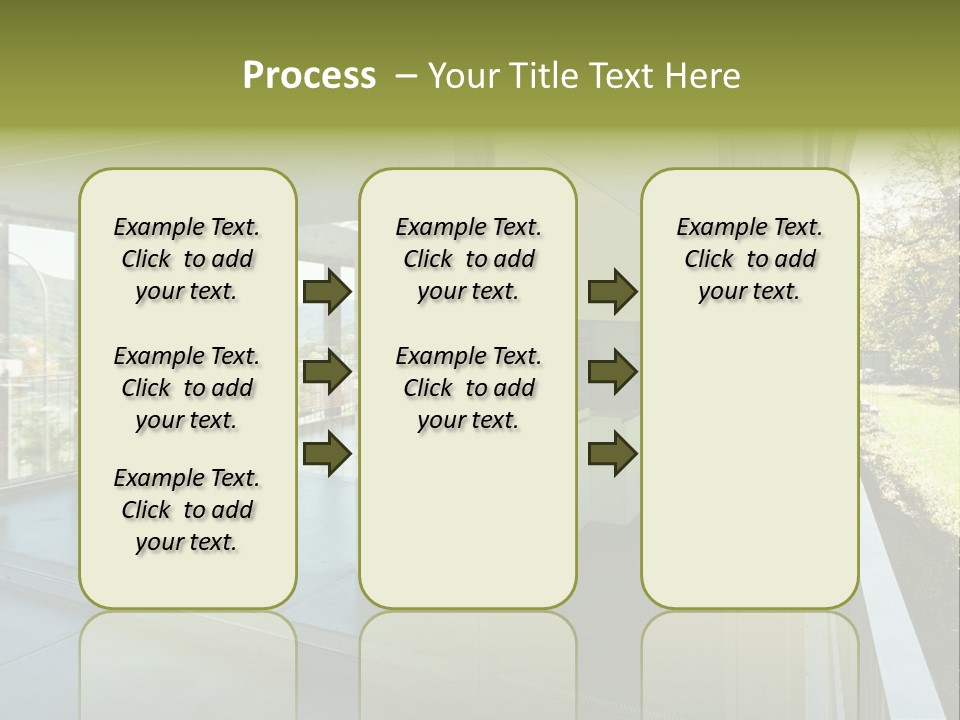 Blue Sky Man House PowerPoint Template