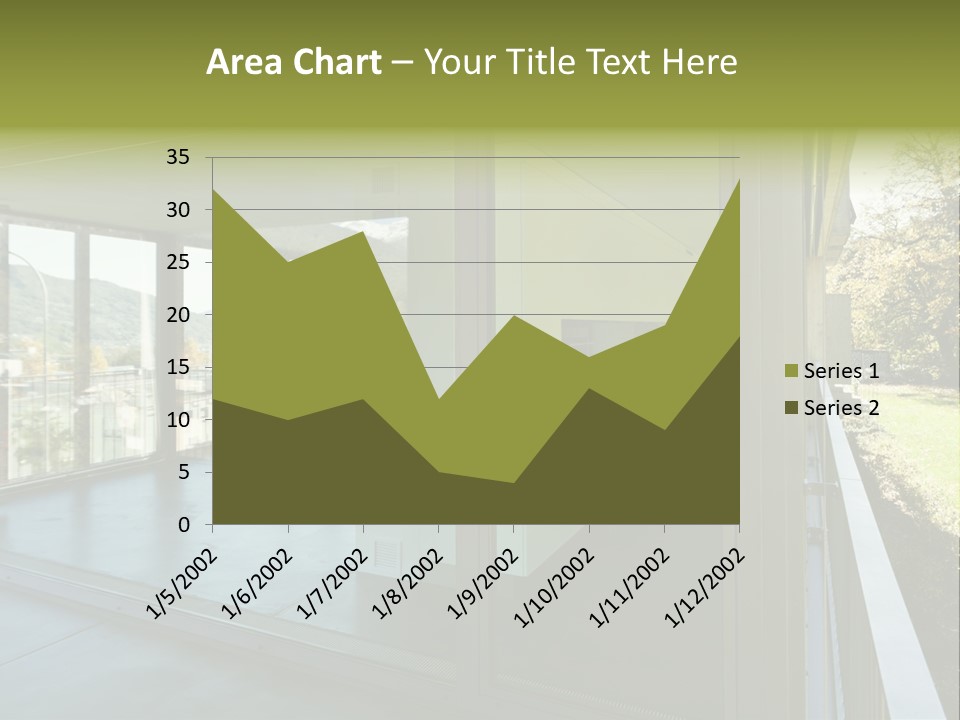 Blue Sky Man House PowerPoint Template