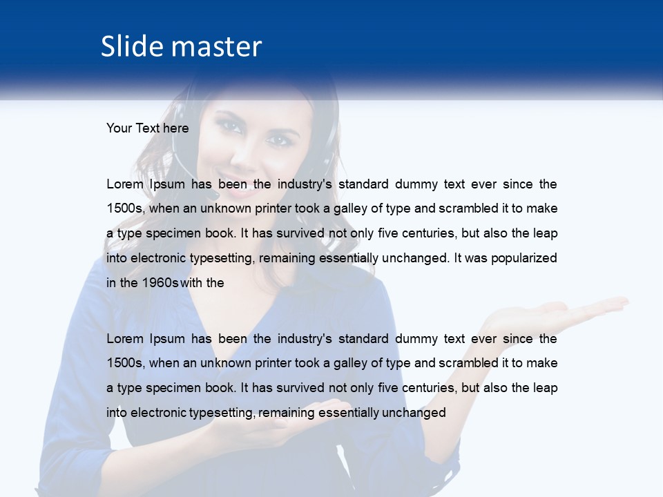 Loan Blue Sky Lawn PowerPoint Template
