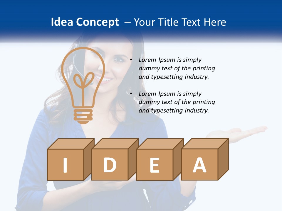 Loan Blue Sky Lawn PowerPoint Template