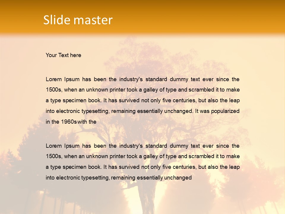 Model Ownership Lawn PowerPoint Template