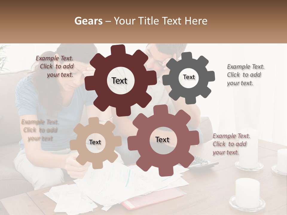 Loan Made Holding PowerPoint Template