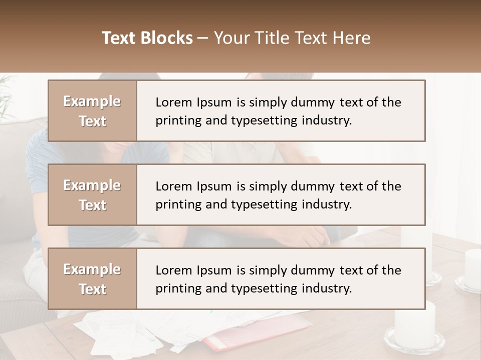Loan Made Holding PowerPoint Template