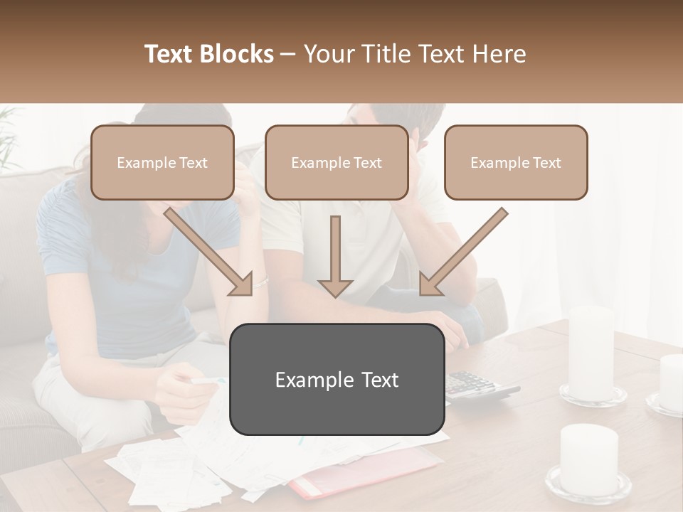 Loan Made Holding PowerPoint Template