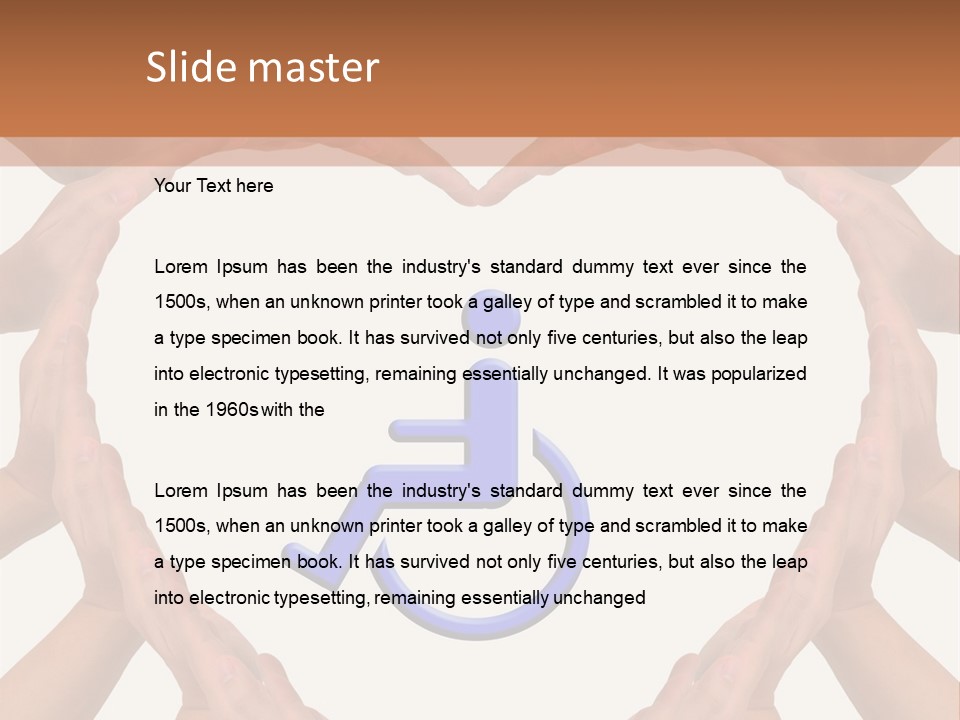 Holding Construct Home PowerPoint Template