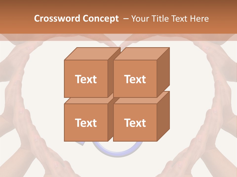 Holding Construct Home PowerPoint Template