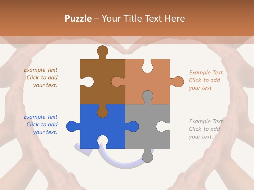 Holding Construct Home PowerPoint Template