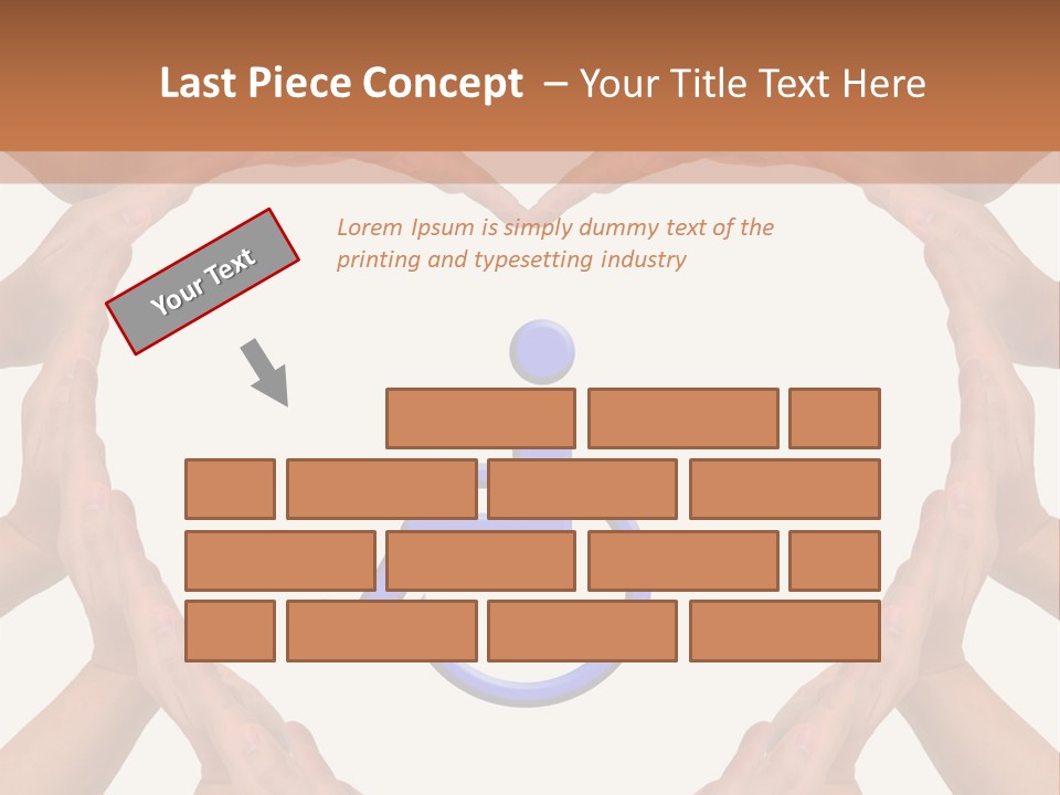 Holding Construct Home PowerPoint Template