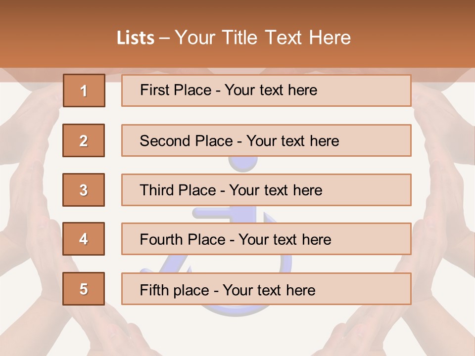 Holding Construct Home PowerPoint Template