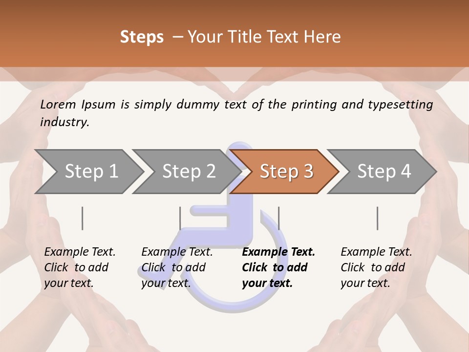 Holding Construct Home PowerPoint Template