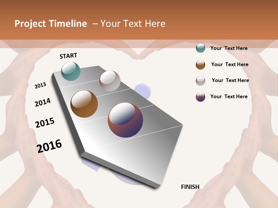 Holding Construct Home PowerPoint Template
