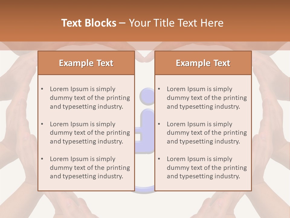 Holding Construct Home PowerPoint Template