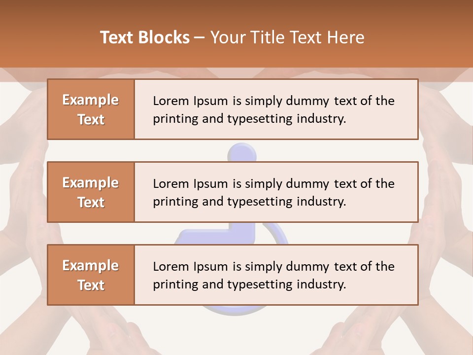 Holding Construct Home PowerPoint Template