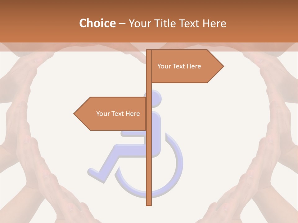 Holding Construct Home PowerPoint Template