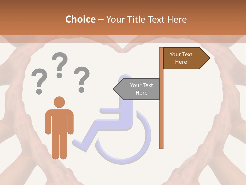 Holding Construct Home PowerPoint Template