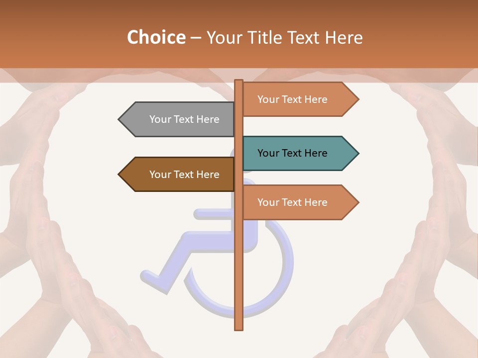 Holding Construct Home PowerPoint Template