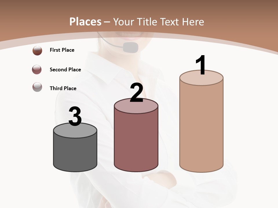 Blue Sky Business Leaf PowerPoint Template