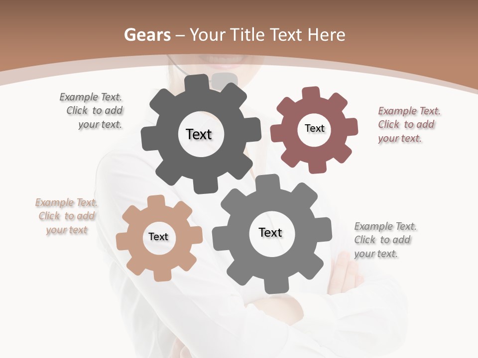 Blue Sky Business Leaf PowerPoint Template