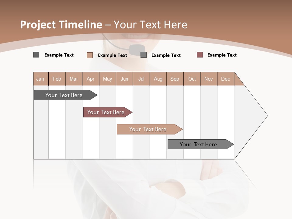 Blue Sky Business Leaf PowerPoint Template