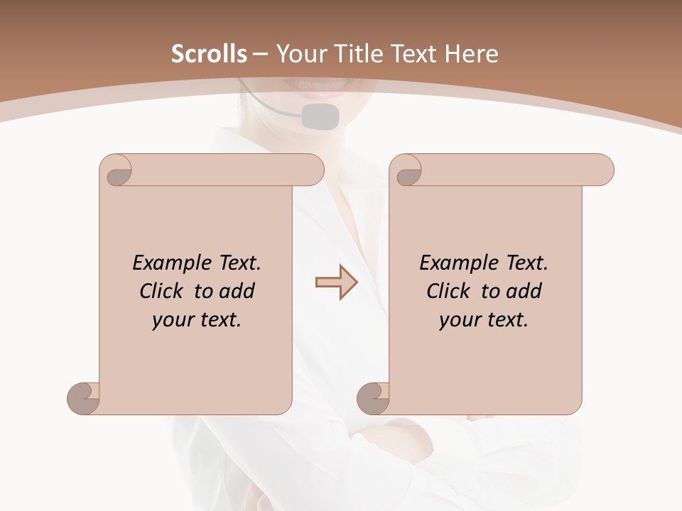 Blue Sky Business Leaf PowerPoint Template