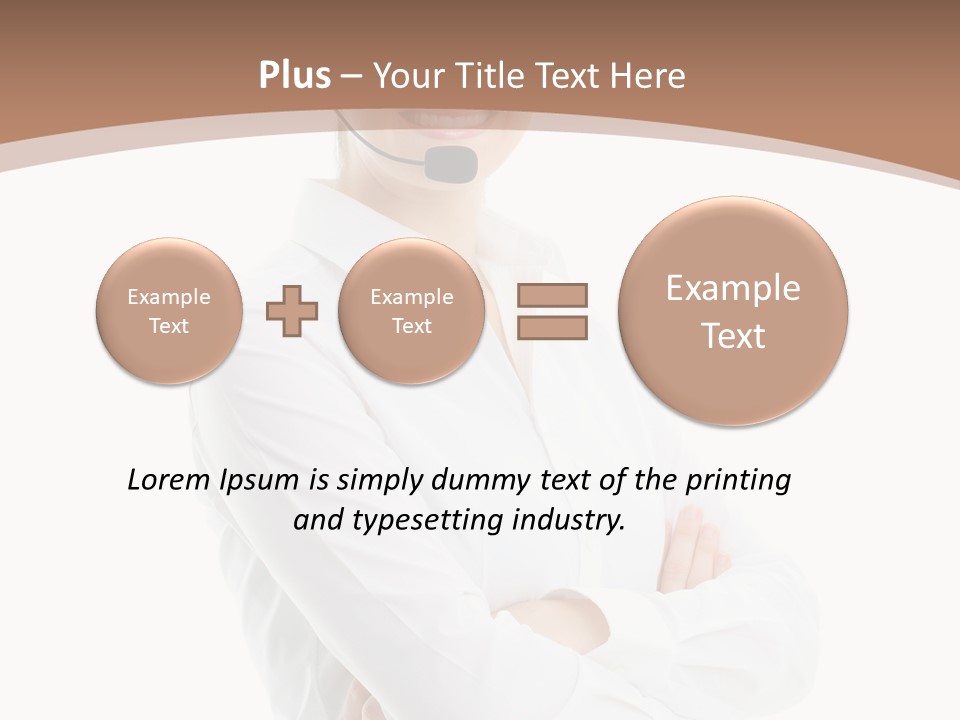 Blue Sky Business Leaf PowerPoint Template