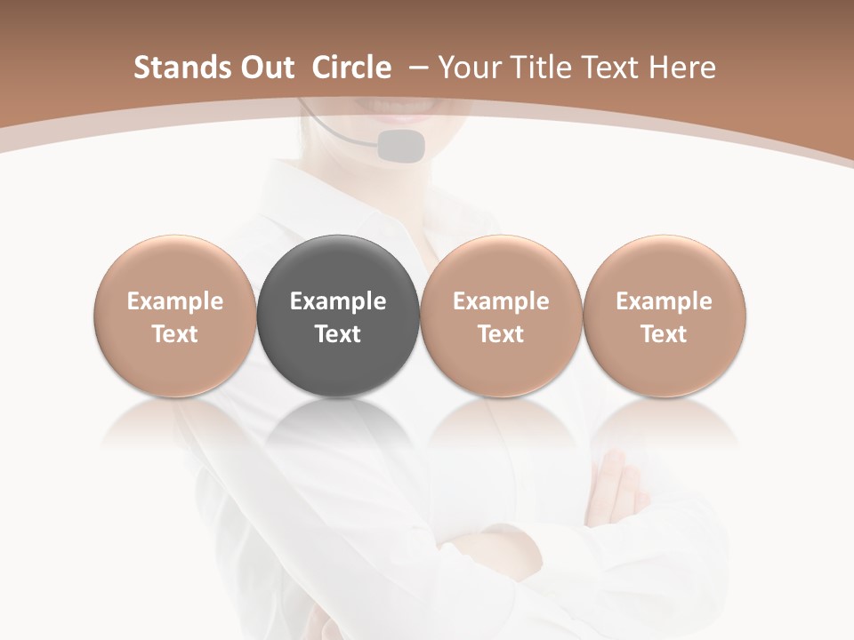 Blue Sky Business Leaf PowerPoint Template