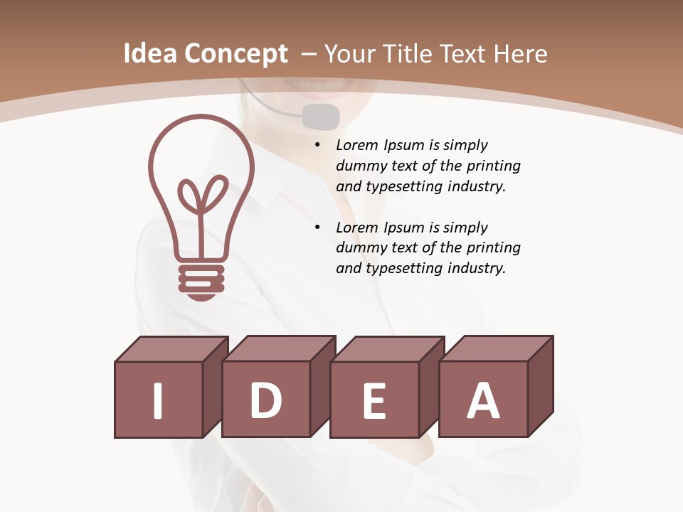 Blue Sky Business Leaf PowerPoint Template