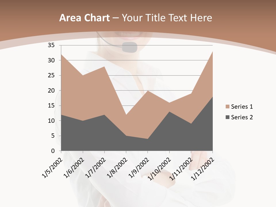 Blue Sky Business Leaf PowerPoint Template