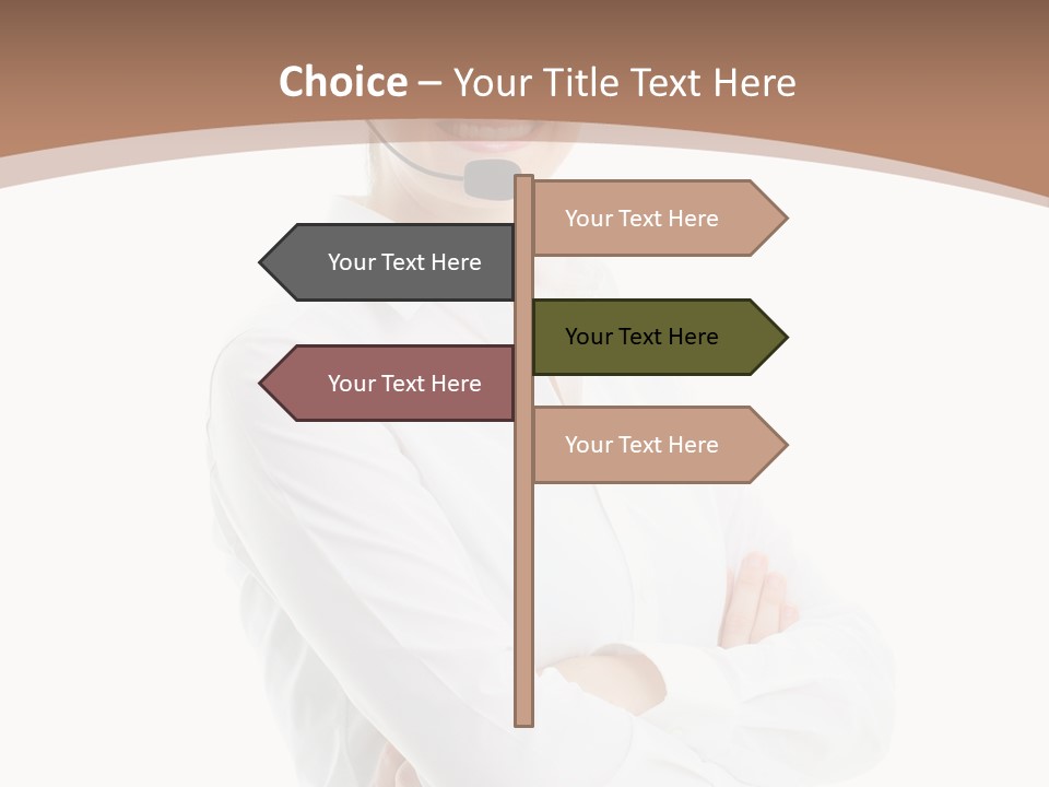Blue Sky Business Leaf PowerPoint Template