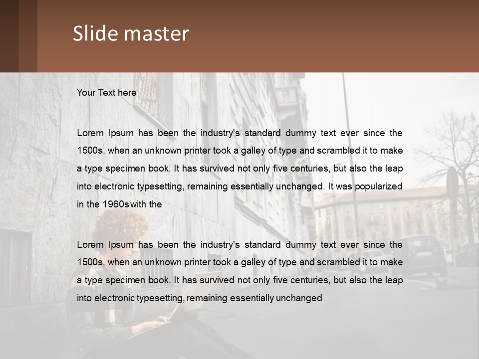 Construct Lawn Architecture PowerPoint Template