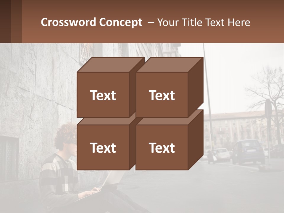 Construct Lawn Architecture PowerPoint Template