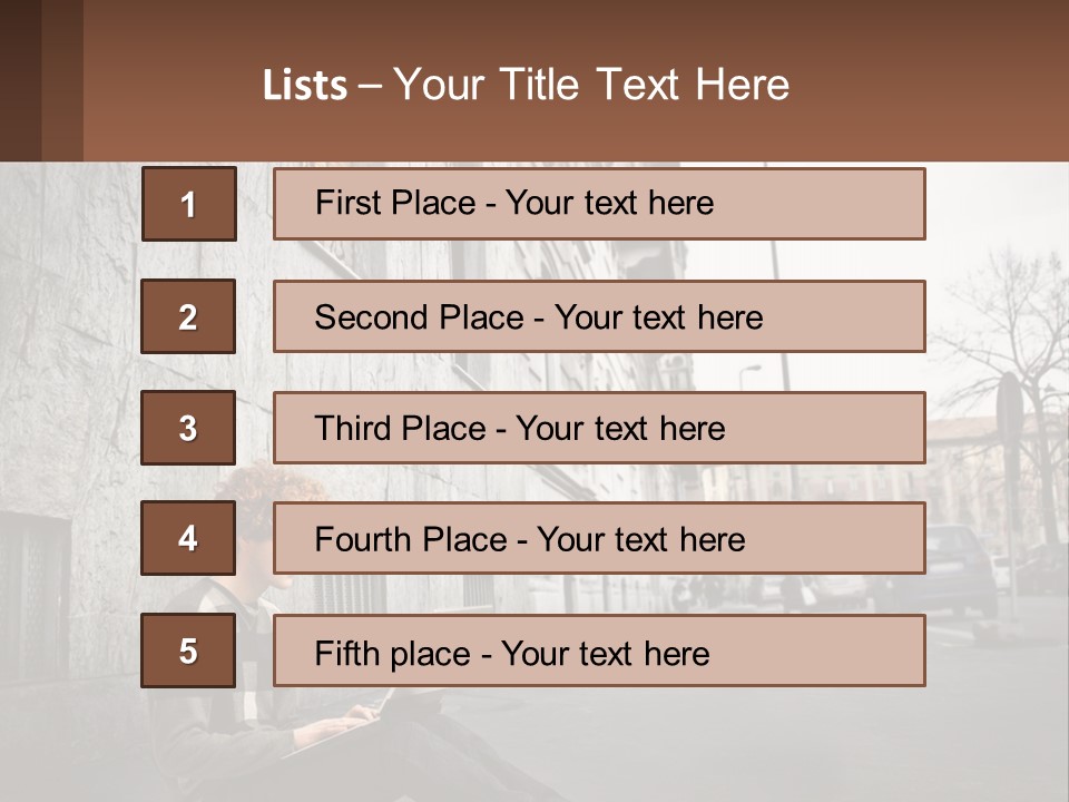 Construct Lawn Architecture PowerPoint Template