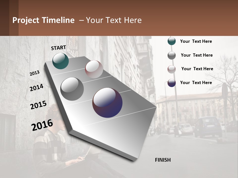 Construct Lawn Architecture PowerPoint Template