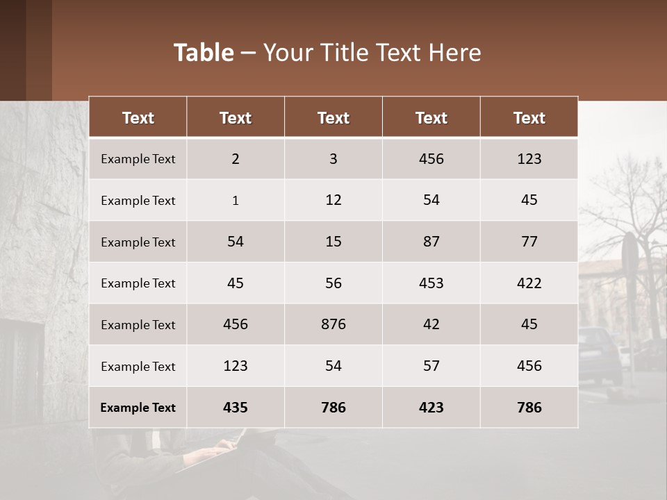 Construct Lawn Architecture PowerPoint Template