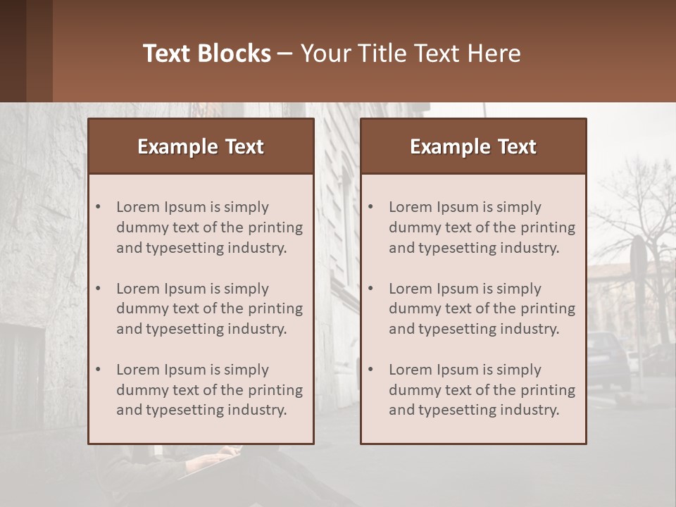 Construct Lawn Architecture PowerPoint Template