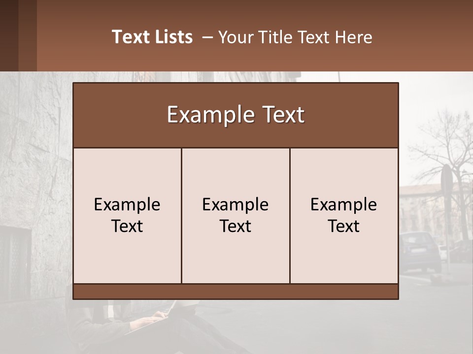 Construct Lawn Architecture PowerPoint Template