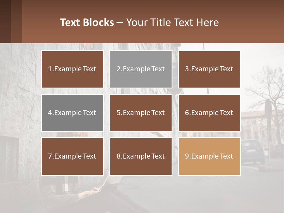 Construct Lawn Architecture PowerPoint Template