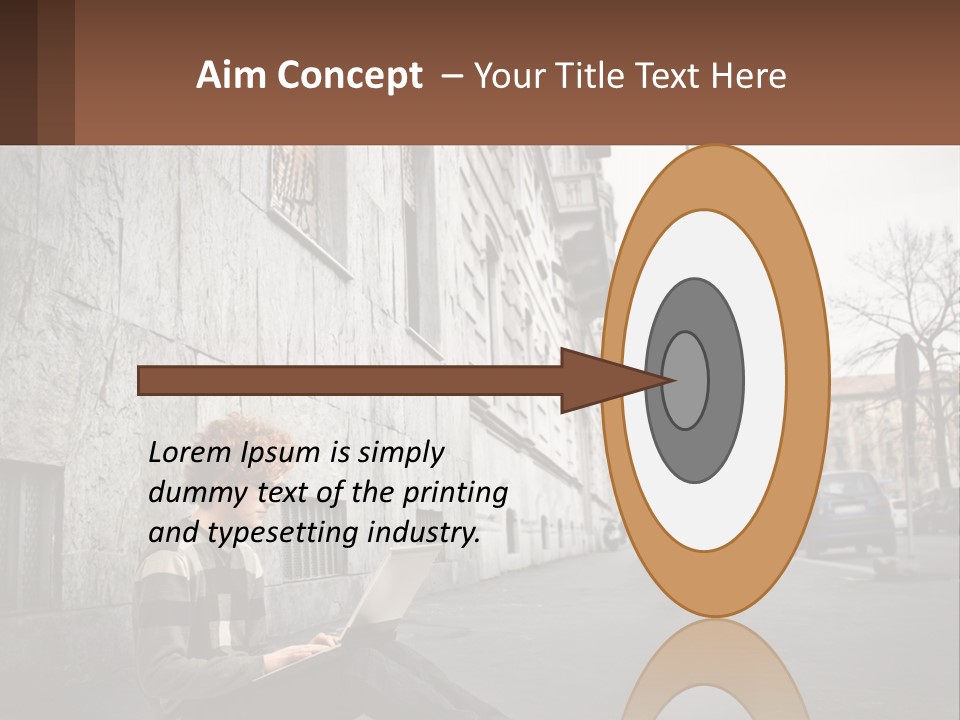 Construct Lawn Architecture PowerPoint Template