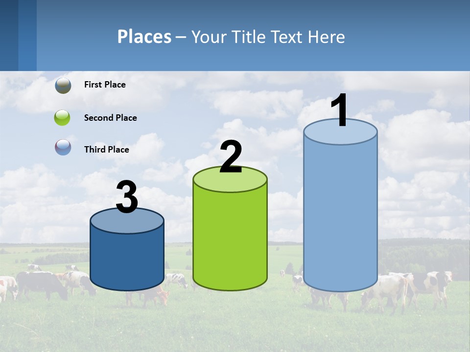 Cows In The Field PowerPoint Template