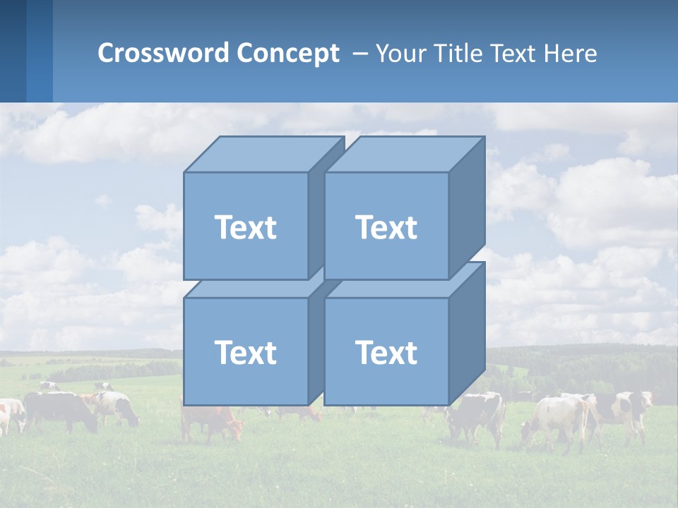 Cows In The Field PowerPoint Template