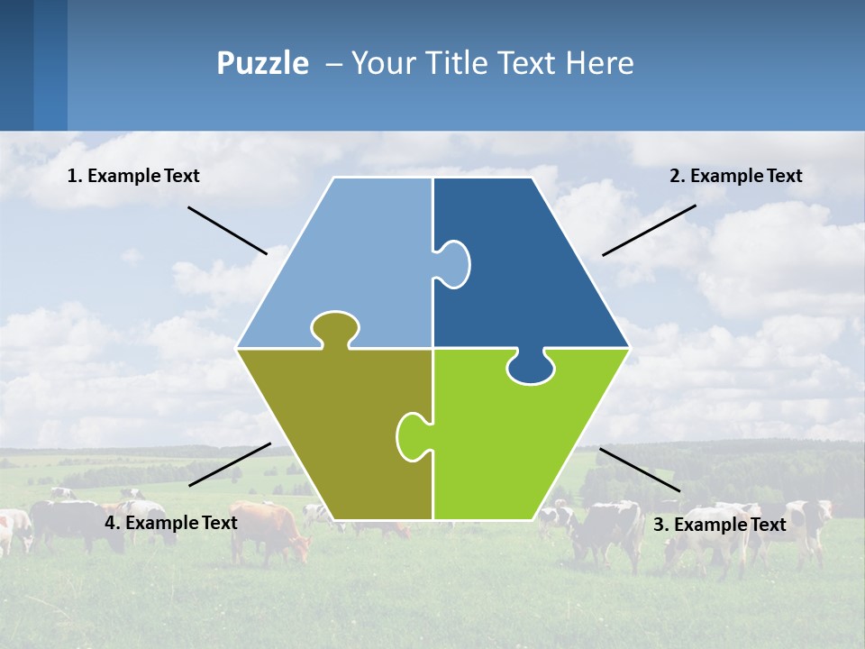 Cows In The Field PowerPoint Template