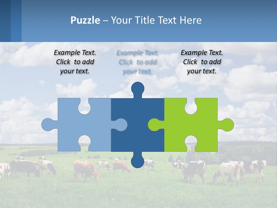 Cows In The Field PowerPoint Template