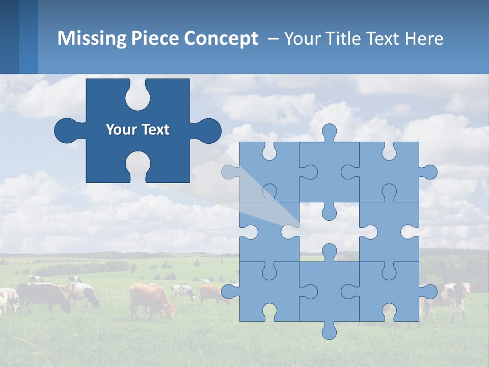 Cows In The Field PowerPoint Template
