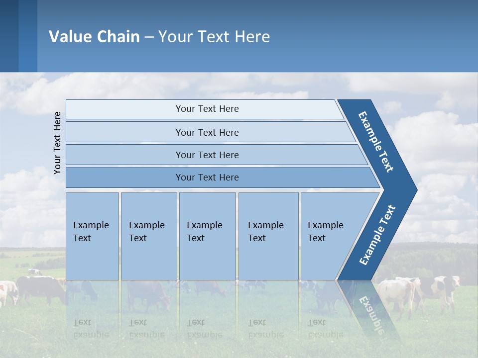 Cows In The Field PowerPoint Template
